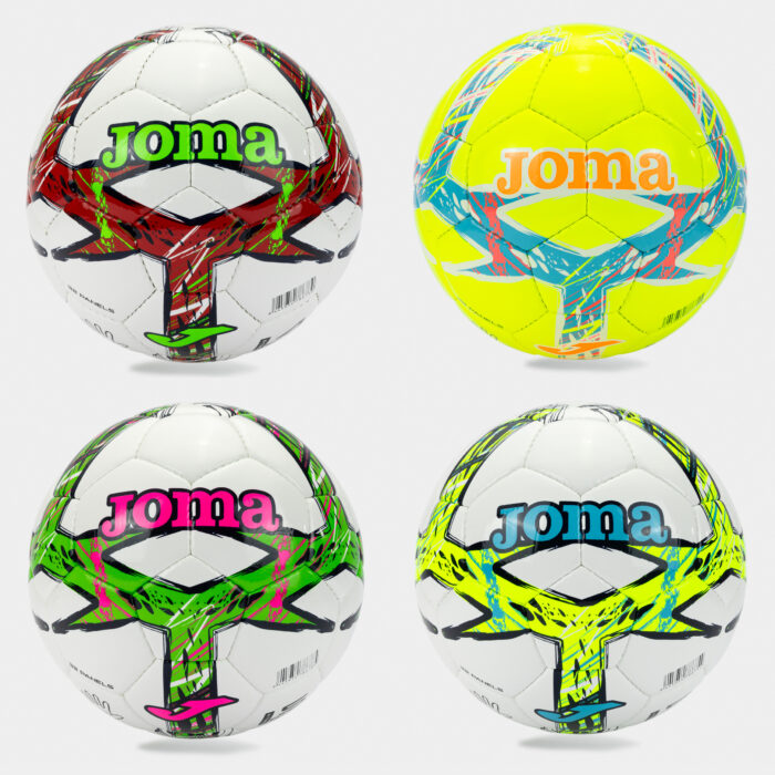 PALLONE CALCIO JOMA (DALI III) 12 PZ. CON RETE PORTAPALLONI - MISURA. 4