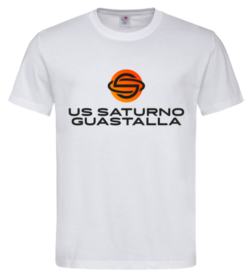 T-SHIRT cotone Saturno Guastalla BIANCA